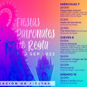 Un piromusical y la música de The Miarmers y Álvaro Carrillo centran la propuesta lúdica de las Fiestas de Regla