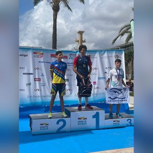 El joven chipionero Antonio Luis López Díaz se proclama subcampeón en la Copa de España de Aguas Abiertas