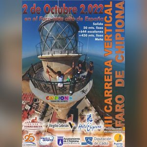 Todo listo para el retorno este domingo de una prueba atlética más que singular, la Carrera Vertical Faro de Chipiona