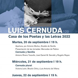 El Ayuntamiento de Sevilla rinde homenaje a Luis Cernuda en el 120 aniversario de su nacimiento con unas jornadas en su memoria