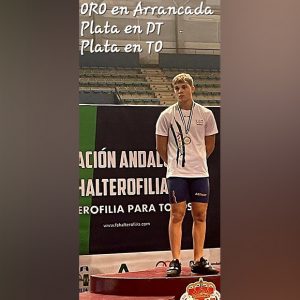 El haltera chipionero Miguel Ángel Chamorro se proclama subcampeón de Andalucía Sub 17