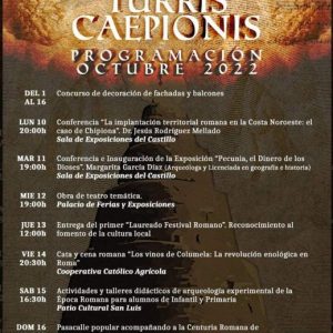 Hoy comienza el programa del I Festival Romano ‘Turris Caepionis’ que se extenderá hasta el próximo sábado