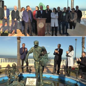 La figura del mariscador de corral ya cuenta con una escultura en su honor en el chipionero Paseo de las Canteras