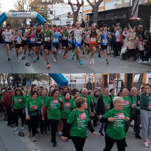 Casi 500 participantes en una gran fiesta del deporte de Chipiona que unía la histórica Carrera San Silvestre y la marcha contra el cáncer