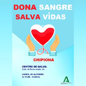 El lunes 30 de enero nueva oportunidad en Chipiona para salvar vida donando sangre