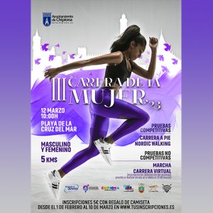 Abiertas las inscripciones para la Carrera de la Mujer de Chipiona que se celebrará el domingo 12 de marzo