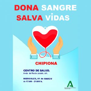 El miércoles 1 de marzo habrá una nueva oportunidad en Chipiona para donar sangre