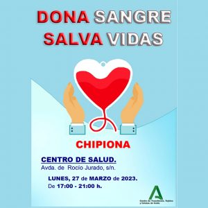 El lunes 27 de marzo habrá una nueva oportunidad en Chipiona para donar sangre