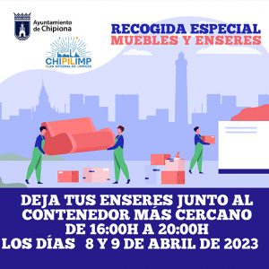 Este fin de semana se lleva a cabo la segunda fase de la recogida especial de muebles y enseres en Chipiona