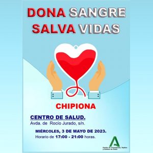 El miércoles 3 de mayo habrá una nueva oportunidad en Chipiona para dar vida donando sangre
