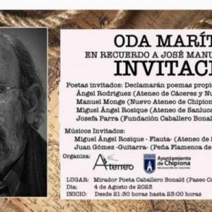Nuevo Ateneo y Cultura organizan un acto en recuerdo al poeta Caballero Bonald