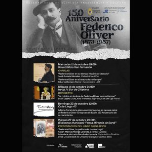 Chipiona inicia hoy los actos conmemorativos del 150 aniversario del nacimiento del dramaturgo Federico Oliver Crespo