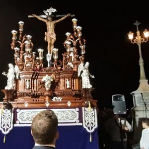 El Cristo de las Misericordias realizó ayer su habitual recorrido procesional en conmemoración de los hechos del Maremoto de Lisboa de 1755