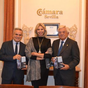 Marina Bernal llenó el salón de la Cámara de Comercio de Sevilla en la Presentación de su octavo libro