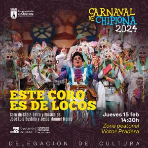 Cultura programa la actuación del coro gaditano de Jesús Monje y José Luis Bustelo el jueves de Carnaval junto a la Plaza de Abastos