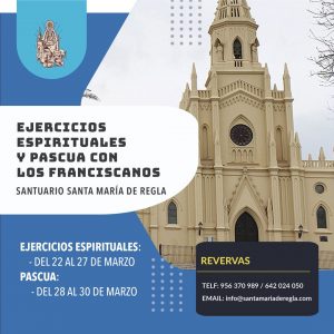 Convocan ejercicios espirituales y vivir la Pascua con los franciscanos en el Santuario de Regla