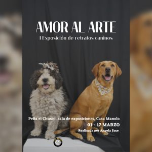 Abre las puertas en la sala Espacio Vacío ‘Amor al Arte’, primera muestra de retratos caninos de la chipionera Ángela Sace