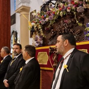 La Semana Santa de Chipiona arrancó con una lluvia que impidió la salida de la Agrupación Parroquial de La Borriquita