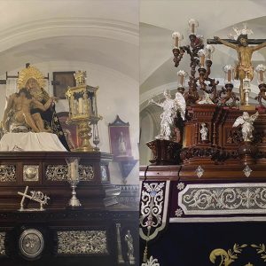 La Hermandad del Cristo de las Misericordias ultima los detalles para sus salidas procesionales del Miércoles y el Viernes Santo en Chipiona