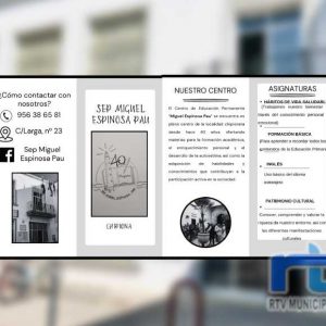 El Centro de Educación de Adultos de Chipiona informa de la apertura el 1 de junio del periodo de matriculación para el próximo curso