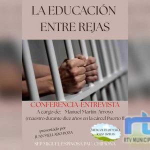 El Centro de Educación de Adultos ofrece mañana una charla sobre la educación entre rejas basada en el libro de Manuel Martín-Arroyo