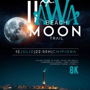 350 deportistas de diferentes puntos de España y Europa competirán este sábado en la carrera nocturna Awa Beach Moon Trail de Chipiona