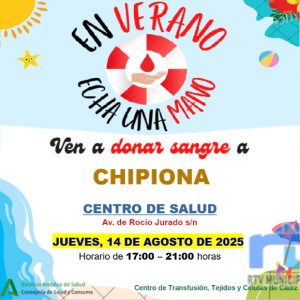 Hoy jueves vuelve a Chipiona la campaña de verano de donación de sangre