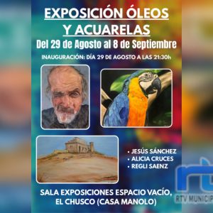 Obras de Jesús Sánchez, Alicia Cruces y Regli Sáenz en una muestra colectiva en la sala Espacio Vacío