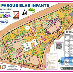 Chipiona renueva su Circuito Permanente de Orientación en el Parque Blas Infante para uso educativo y deportivo