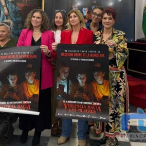 Isabel María Fernández participa en una reunión de Diputación en la que se planteaba la campaña del día mundial contra la violencia hacia las mujeres