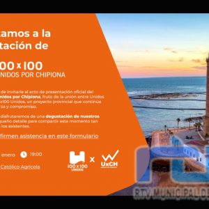 100×100 Unidos por Chipiona se presenta oficialmente este viernes en la Cooperativa Católico Agrícola