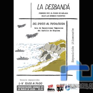 La exposición itinerante La Desbandá, sobre la masacre de febrero de 1937 en Málaga, estará en Chipiona desde el 29 de mayo
