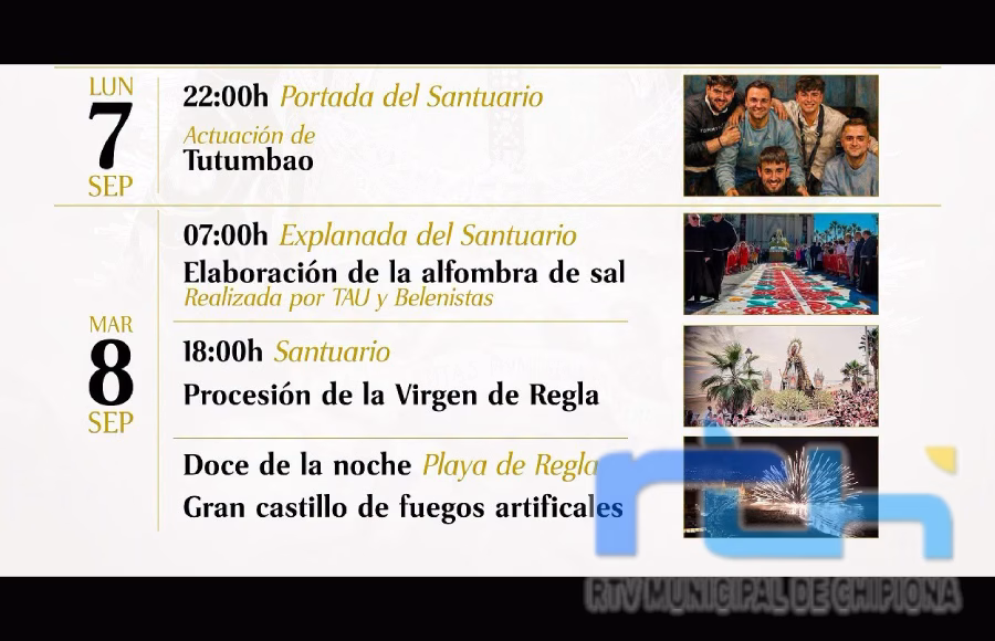 Las fiestas patronales de Nuestra Señora de Regla se disponen para vivir hoy y mañana dos intensas y esplendorosas jornadas